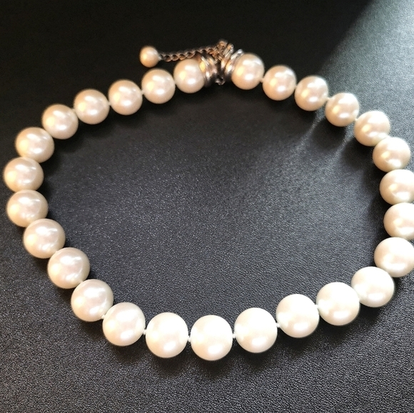 Host PICK NWT Large Glass Pearl choker necklace - Picture 3 of 14